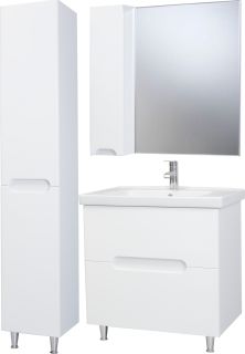 Зеркало-шкаф Bellezza Андрэа 80см левый белый 00000007012